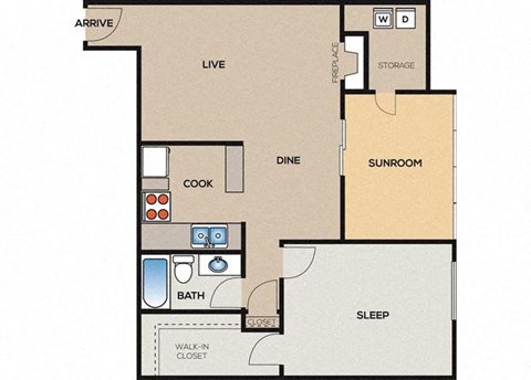 a floor plan of a house